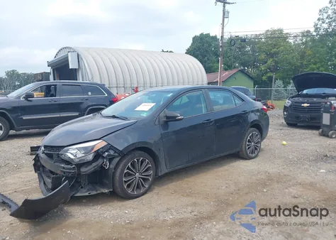 2015 Toyota Corolla S Plus из США, поврежденный, VIN 2T1BURHE6FC250407